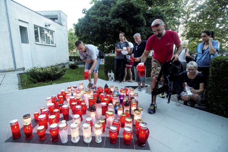 Prosvjed i svijeće za Mattea Ružića