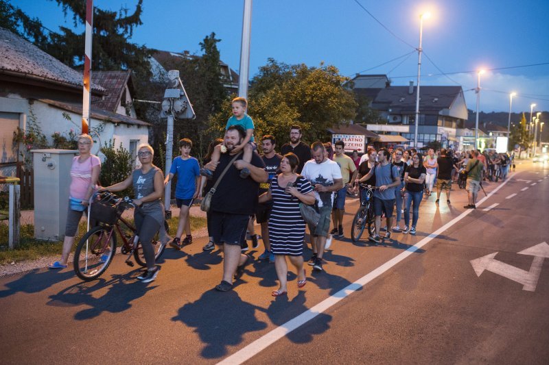 Prosvjed i svijeće za Mattea Ružića