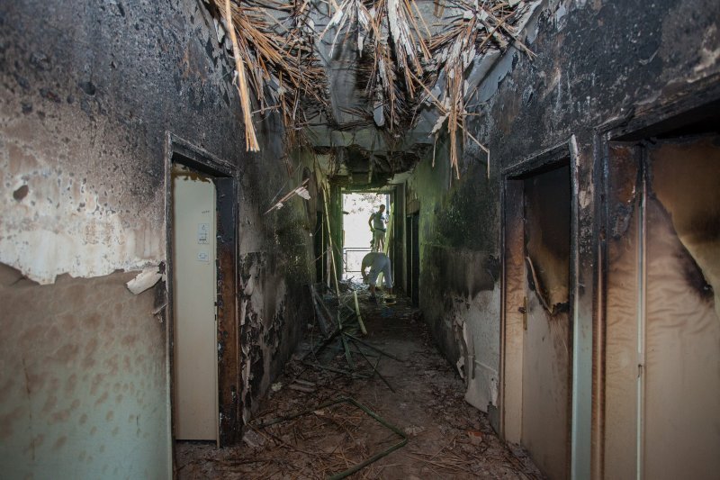 Polsjedice požara u Psihijatrijskoj bolnici Lopača