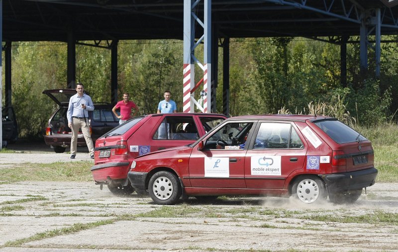 Crash test vozila u kampusu Borongaj