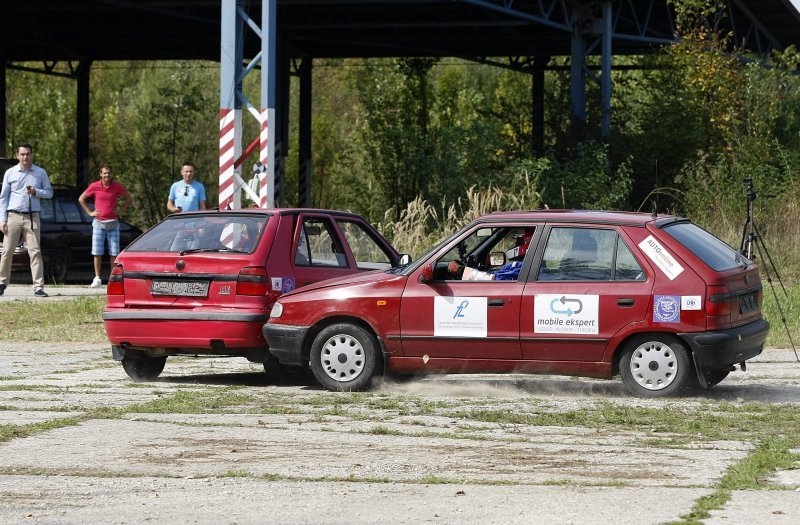 Crash test vozila u kampusu Borongaj