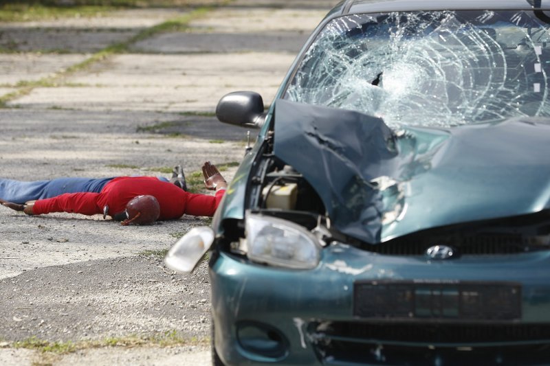 Crash test vozila u kampusu Borongaj