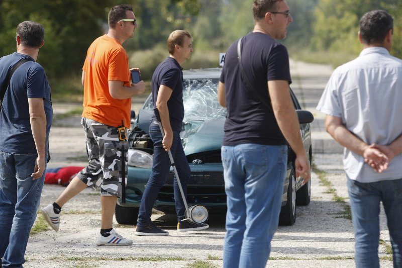 Crash test vozila u kampusu Borongaj