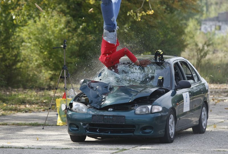 Crash test vozila u kampusu Borongaj