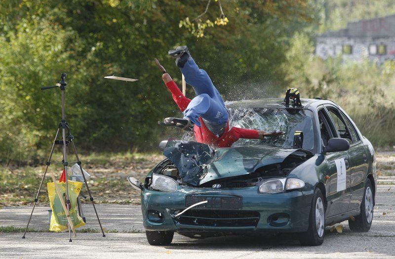 Crash test vozila u kampusu Borongaj