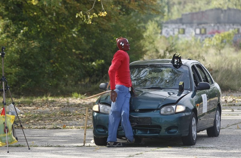 Crash test vozila u kampusu Borongaj