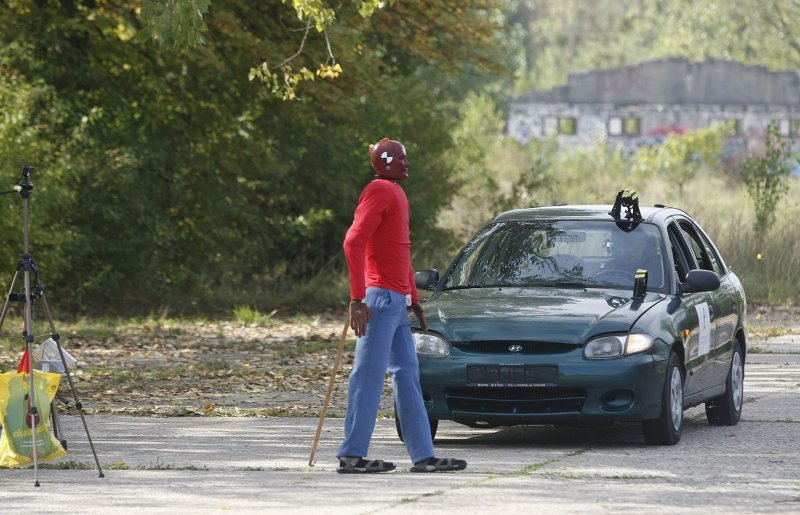 Crash test vozila u kampusu Borongaj