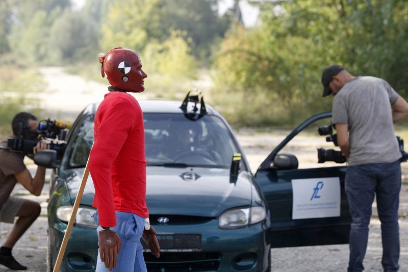 Crash test vozila u kampusu Borongaj