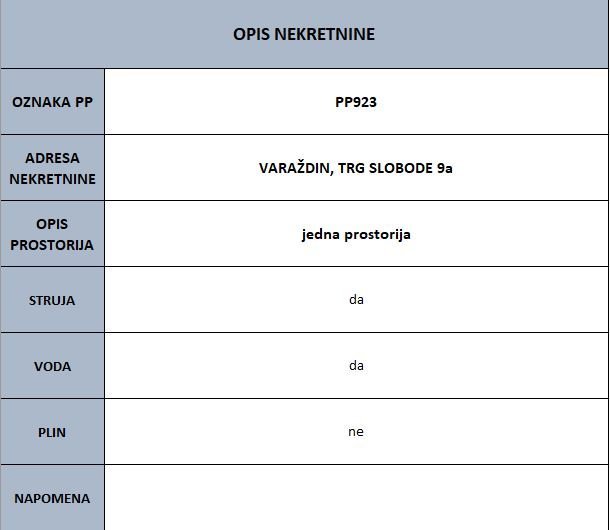 VARAŽDIN - Trg slobode 9a