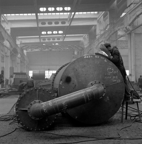 Fabrika teških alatnih mašina „Ivo Lola Ribar” Železnik, Srbija, oko 1950.