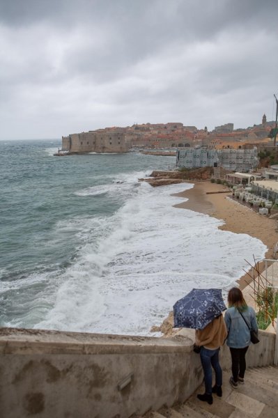 Olujno jugo u Dubrovniku