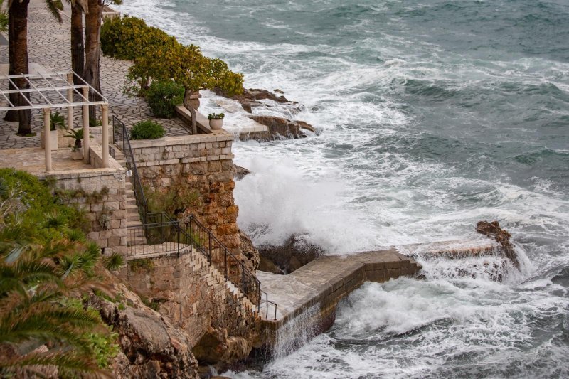 Olujno jugo u Dubrovniku