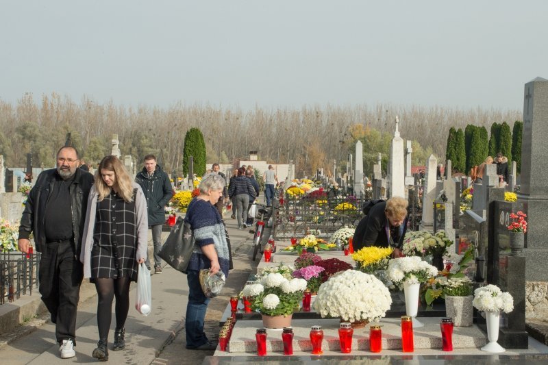 Osijek: Građani posjećuju grobove svojih najmilijih na njihovom posljednjem prebivalištu