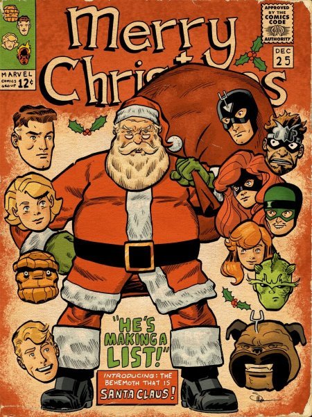 Stripovski Djed Božićnjak bi zaustavio Thanosa
