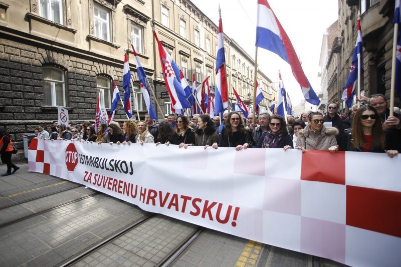 Prosvjed protiv Istanbulske konvencije