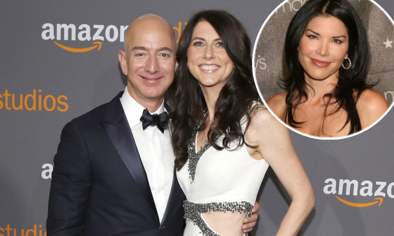Jeff Bezos, MacKenzie Bezos i Lauren Sanchez