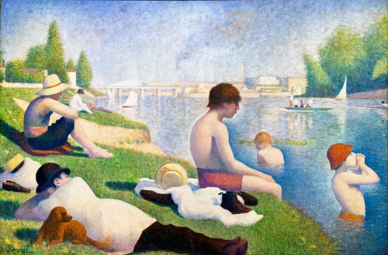 Georges Seurat, 'Kupači kod Asnièresa', 1884.