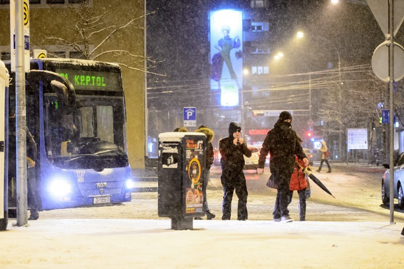 Snijeg u Zagrebu i Sisku