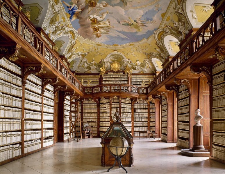 Knjižnica samostana Seitenstetten, Austrija