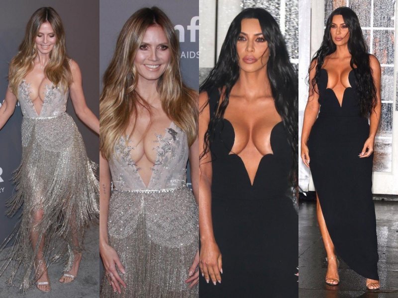 Dvoboj dekoltea: Heidi Klum i Kim Kardashian
