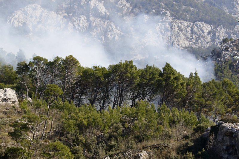 Požar kod svetišta Vepric u Makarskoj