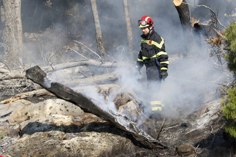 Požar kod svetišta Vepric u Makarskoj