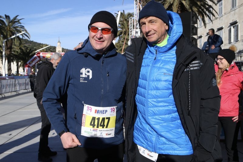 Borut Pahor i Andro Krstulovć Opara sudjelovali na Splitskom polumaratonu