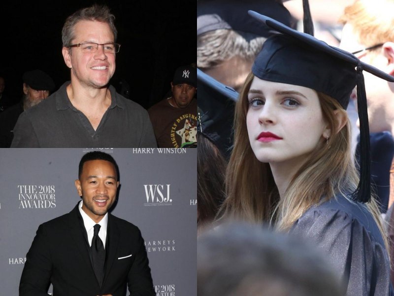 Matt Damon, John Legend, Emma Watson