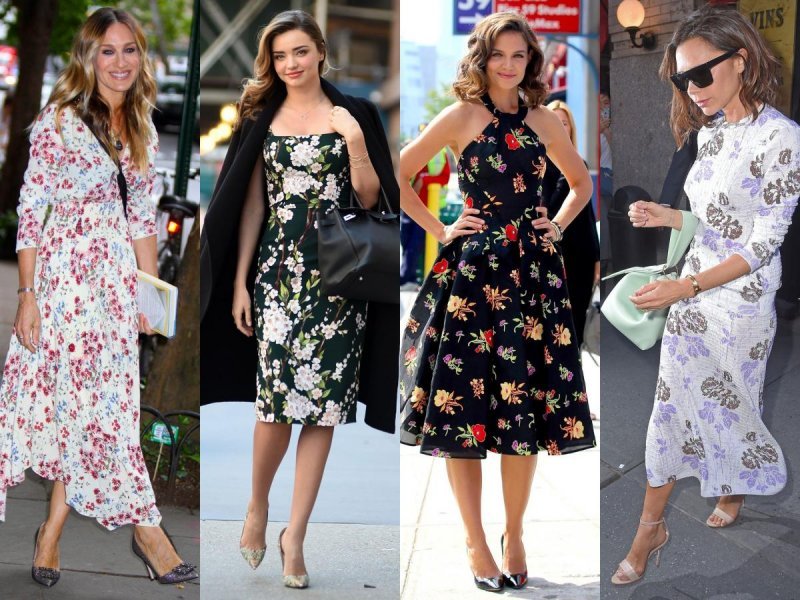 Sarah Jessica Parker, Miranda Kerr, Katie Holmes i Victoria Beckham