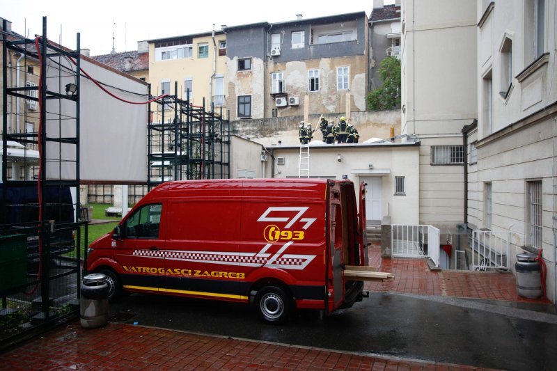 Sanacija urušenog zida kod Arheološkog muzeja u Zagrebu