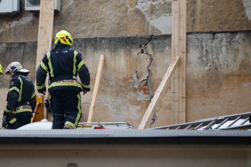 Sanacija urušenog zida kod Arheološkog muzeja u Zagrebu