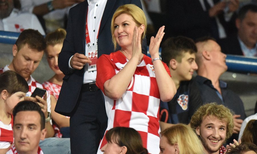 Predsjednica RH Kolinda Grabar-Kitarović na utakmici u Varaždinu