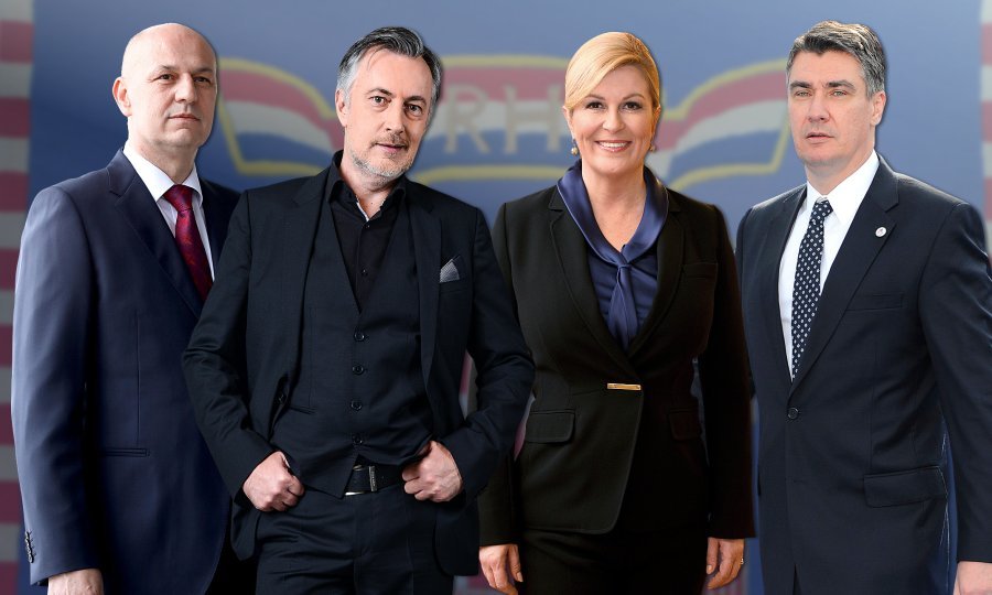 Mislav Kolakušić, Miroslav Škoro, Kolinda Grabar Kitarović, Zoran Milanović