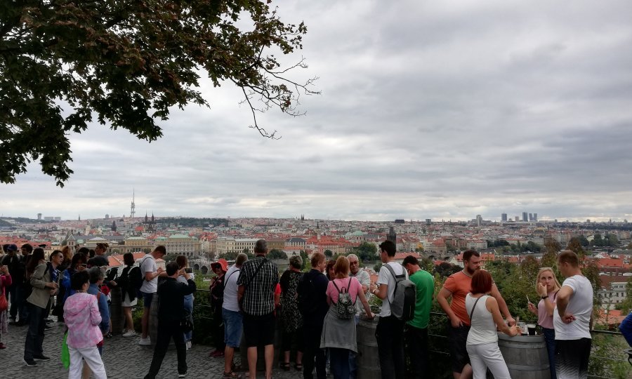 Pogled sa Starog grada na centar Praga