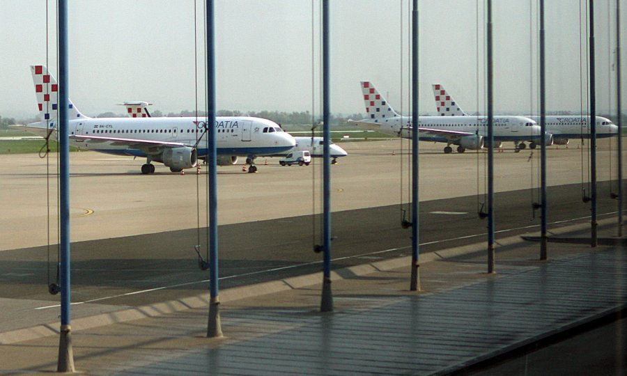 Zrakoplovi Croatia Airlinesa u zagrebačkoj zračnoj luci
