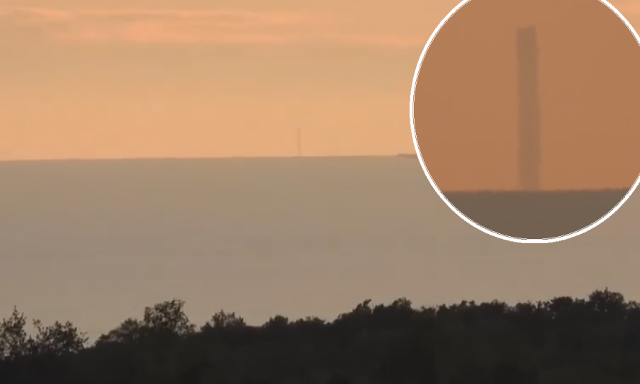 Fatamorgana viđena iz Istre: Neboder je udaljen 158 kilometara