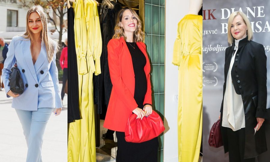Sonja Kovač, Franka Batelić i Jadranka Sloković s torbom The Pouch Bottega Veneta