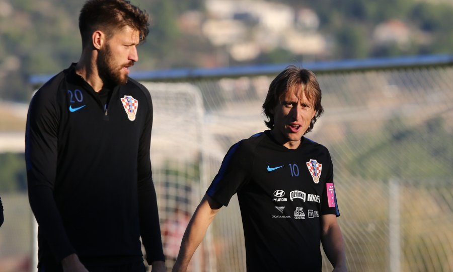 Luka Modrić na treningu u Omišu