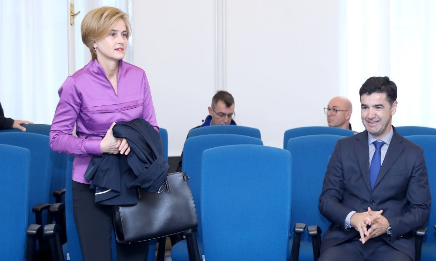 Sandra Švaljek i Miro Laco na suđenju Milanu Bandiću i drugima