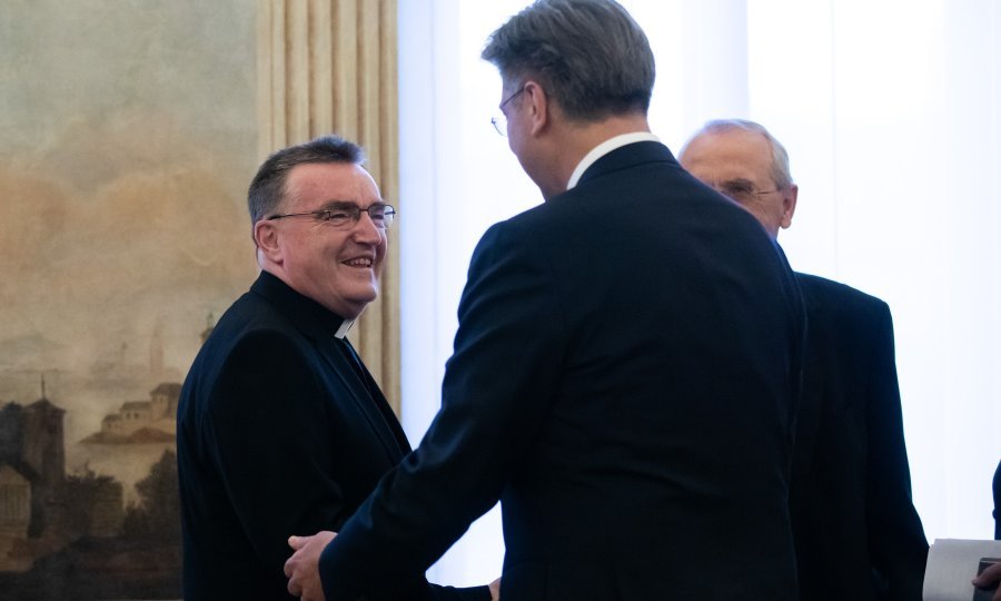 Josip Bozanić i Andrej Plenković