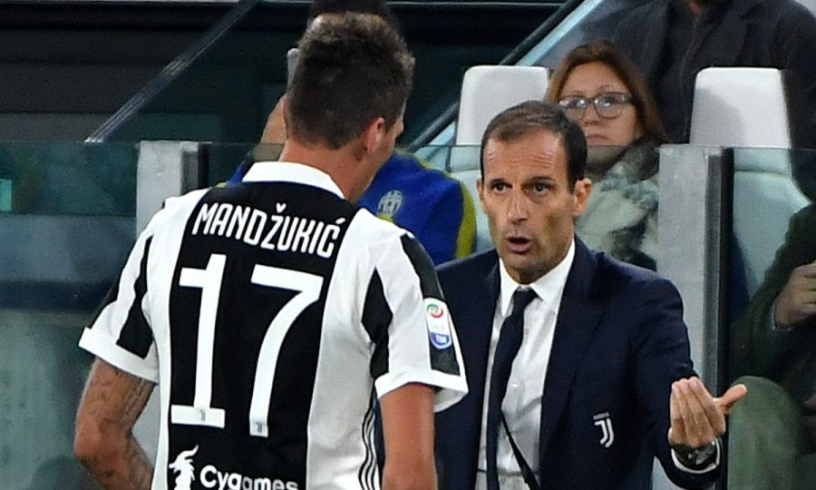 Massimiliano Allegri i Mario Mandžukić dok su surađivali u Juventusu