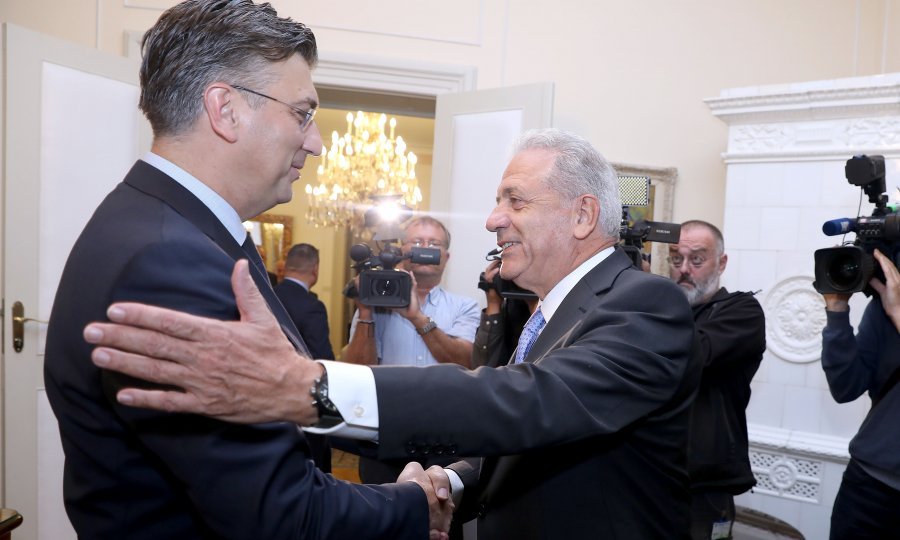 Andrej Plenković i Dimitris Avramopoulos