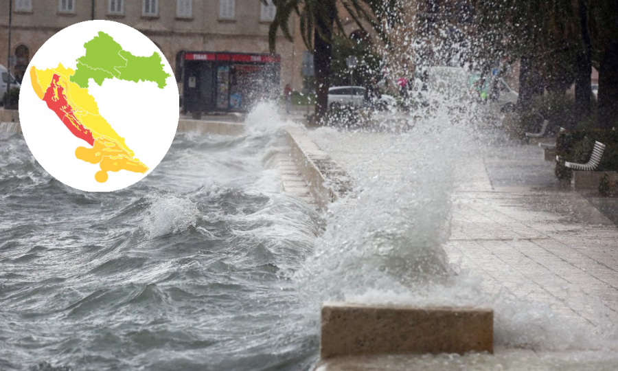 Crveni meteoalarm zbog olujnog juga
