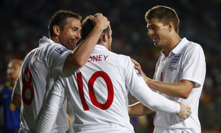 Wayne Rooney Frank Lampard Steven Gerrard