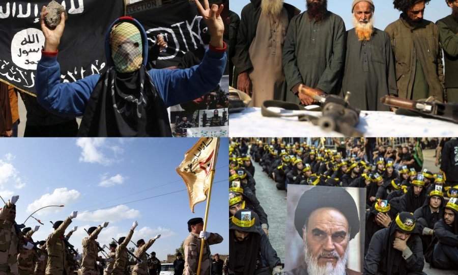 Islamska država, Al Kaida, Iračka vojska i iranska paravojska