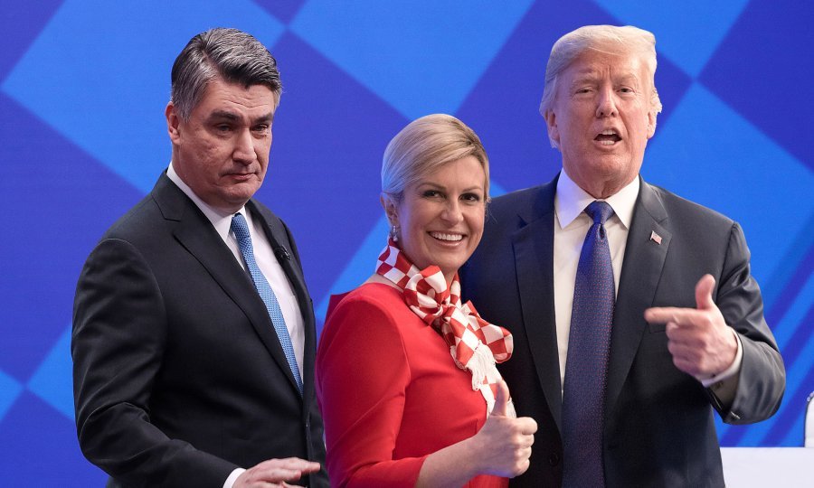 Zoran Milanović, Kolinda Grabar Kitarović, Donald Trump