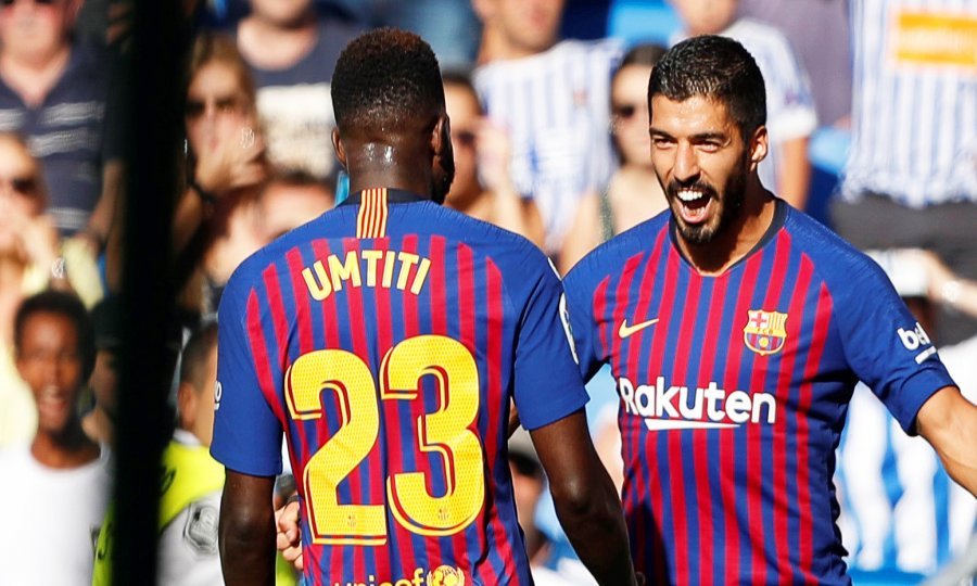 Samuel Umtiti i Luis Suarez