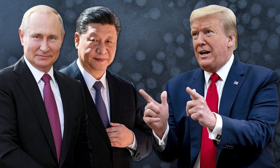 Predsjednici Rusije, Kine i SAD-a Vladimir Putin, Xi Jinping i Donald Trump