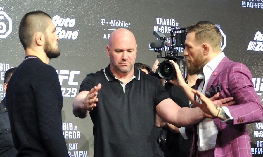 Khabib Nurmagomedov, Dana White i Conor McGregor