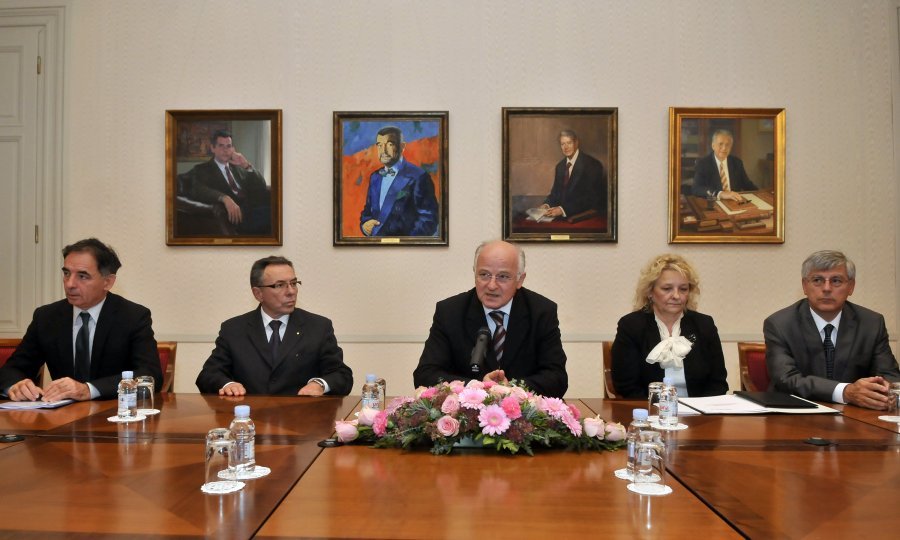 S lijeva na desno: Milorad Pupovac, Milorad Batinić, Josip Leko i Željko Reiner